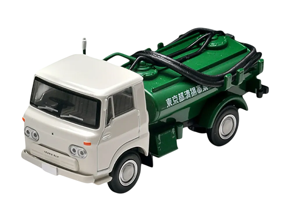 TOMYTEC "TOMICA LIMITED VINTAGE" 1/64 LV-180a Elf Vacuum Car (White/Green)