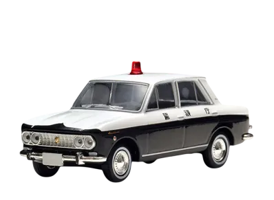 TOMYTEC "TOMICA LIMITED VINTAGE" 1/64 LV-183a Bluebird Police Car (Metropolitan Police Department)