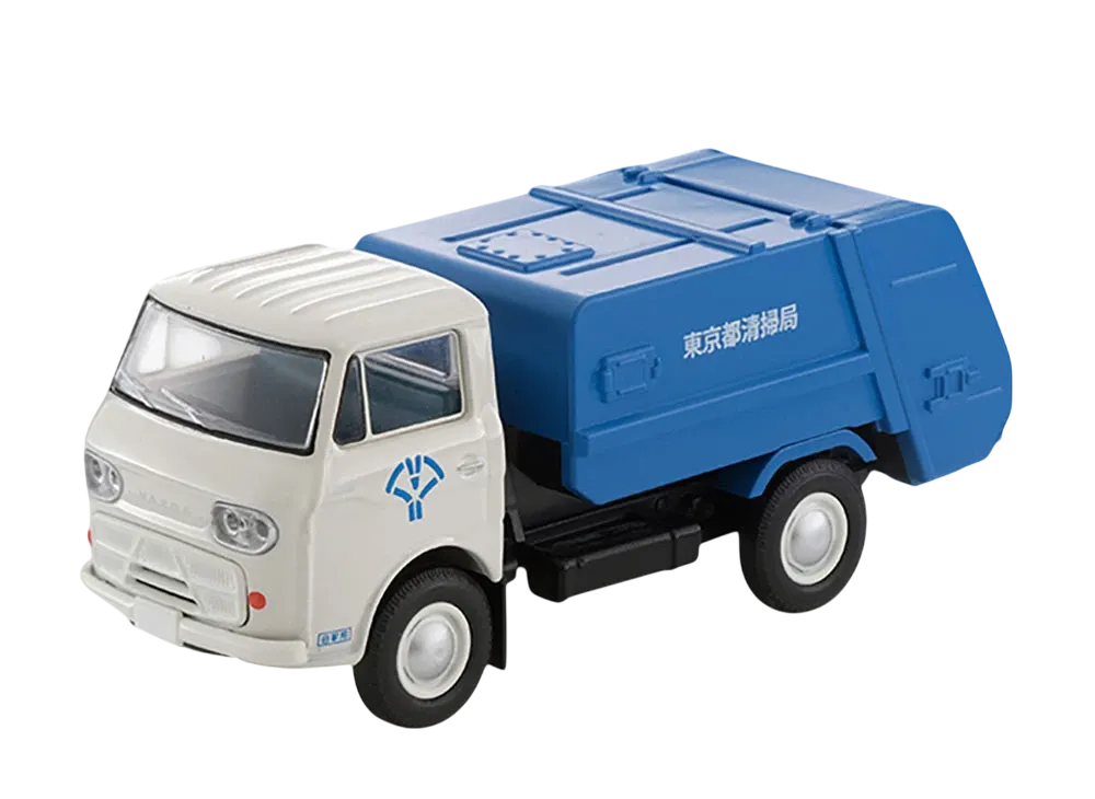 TOMYTEC "TOMICA LIMITED VINTAGE" 1/64 LV-186a Mazda E2000 Cleaning Truck (White/Blue)