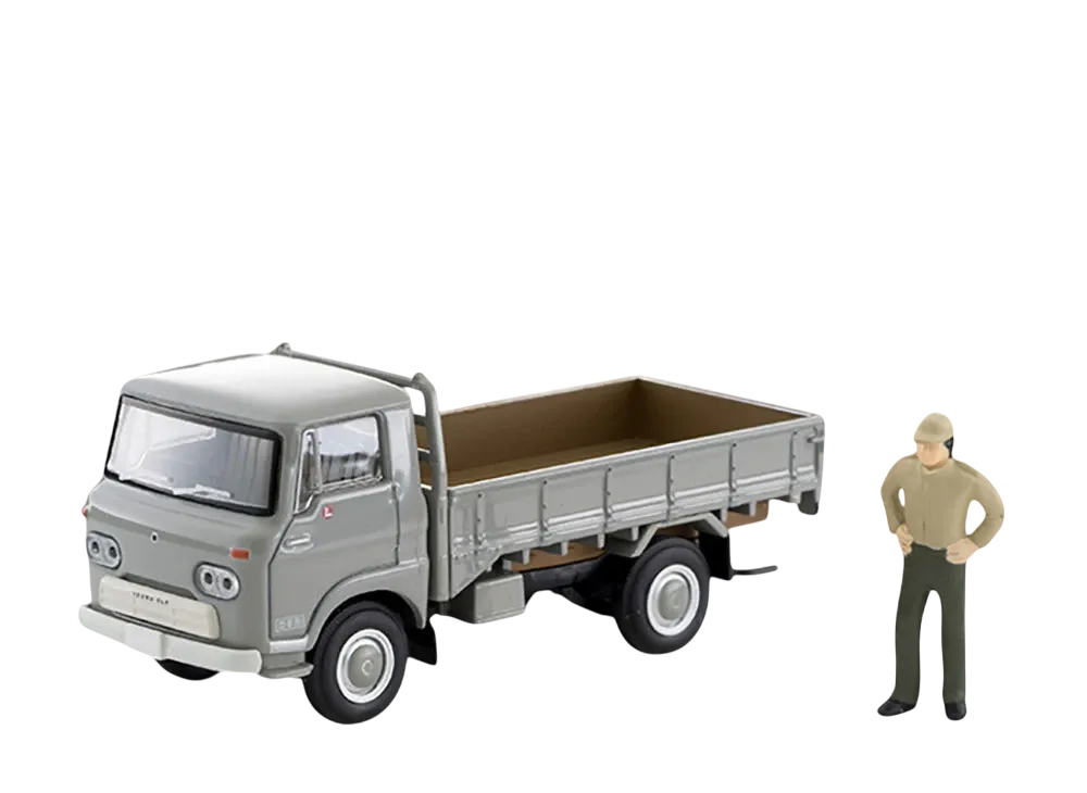 TOMYTEC "TOMICA LIMITED VINTAGE" 1/64 LV-191a Isuzu Elf High Floor Loading Platform 66 Year (Gray)