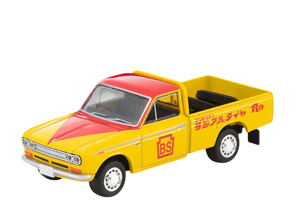 TOMYTEC "TOMICA LIMITED VINTAGE" 1/64 LV-195a Datsun Truck 1300 Deluxe (Bridgestone)