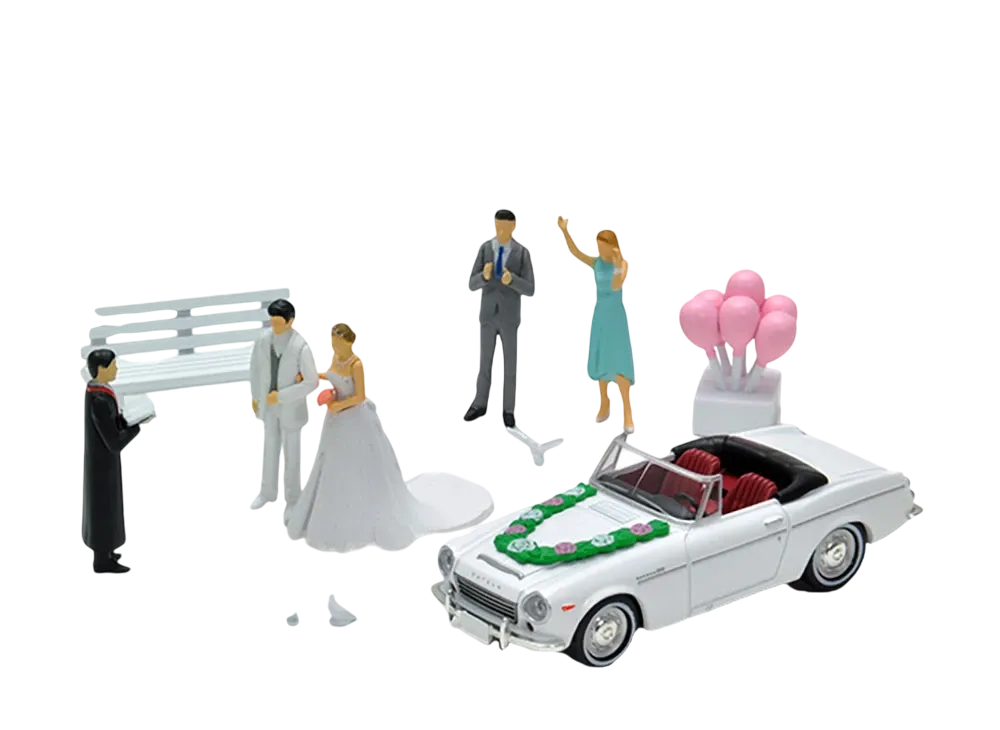 TOMYTEC "TOMICA LIMITED VINTAGE" 1/64 Geocolle 64 #Car Snap 13a Wedding