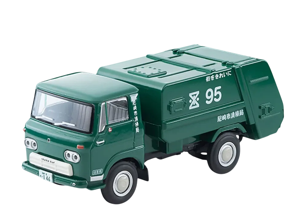 TOMYTEC "TOMICA LIMITED VINTAGE" 1/64 LV-208a Isuzu Elf Cleaning Truck (Amagasaki City Cleaning Bureau) - ¥