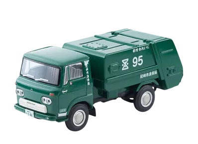 TOMYTEC "TOMICA LIMITED VINTAGE" 1/64 LV-208a Isuzu Elf Cleaning Truck (Amagasaki City Cleaning Bureau)