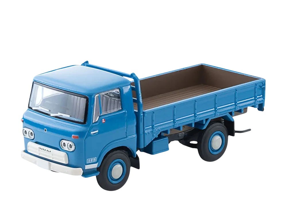 TOMYTEC "TOMICA LIMITED VINTAGE" 1/64 LV-191b Isuzu Elf High Floor Loading Platform (Blue) 66 Year Model