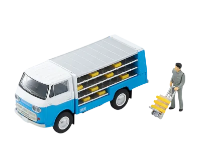 TOMYTEC "TOMICA LIMITED VINTAGE" 1/64 LV-210a Mazda E2000 Bottle Car (White/Light Blue)