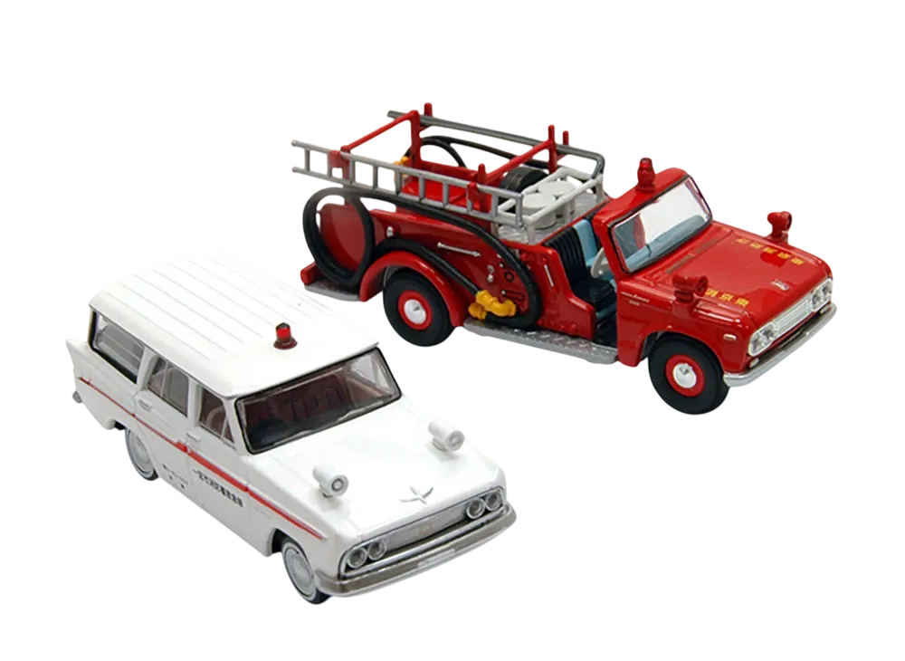 TOMYTEC "TOMICA LIMITED VINTAGE" 1/64 Nostalgic Emergency Car 2Models - ¥