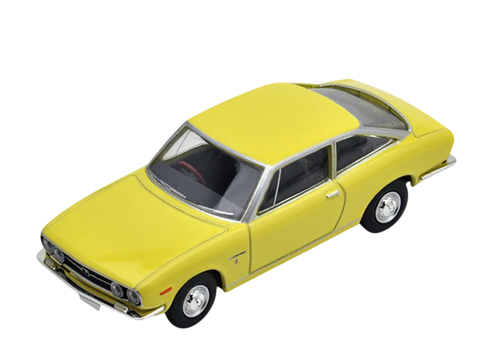 TOMYTEC "TOMICA LIMITED VINTAGE" 1/64 LV-145b Isuzu 117 Coupe (Yellow) - ¥