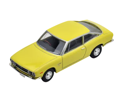 TOMYTEC "TOMICA LIMITED VINTAGE" 1/64 LV-145b Isuzu 117 Coupe (Yellow)
