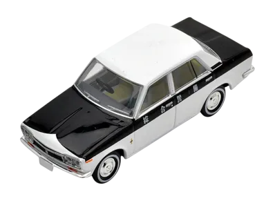TOMYTEC "TOMICA LIMITED VINTAGE" 1/64 LV-79c Datsun Bluebird 1400DX Sogo Security Insurance