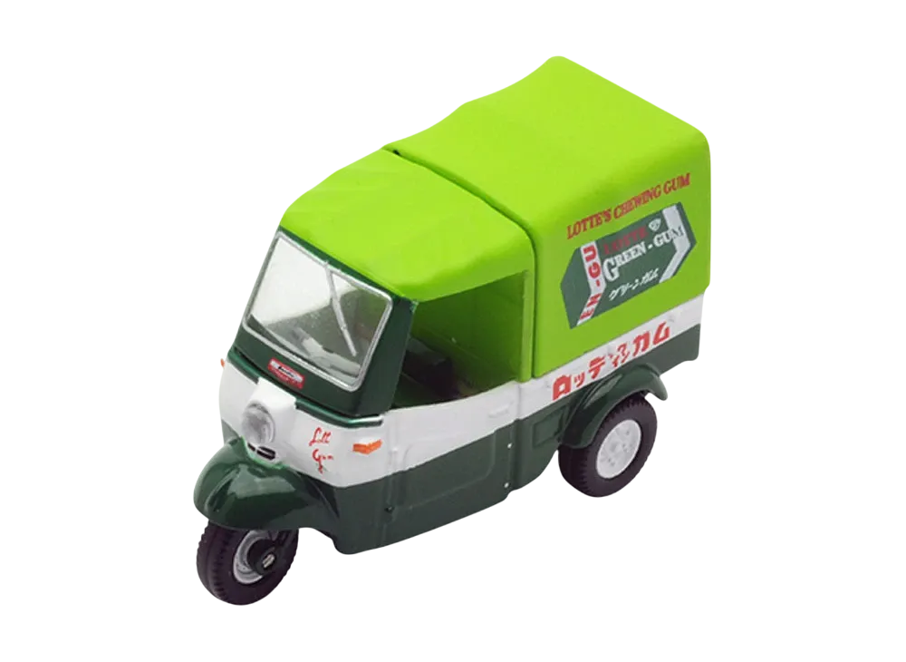 TOMYTEC "TOMICA LIMITED VINTAGE" 1/64 LV-143a Daihatsu Midget Lotte Chiwingum (Green)