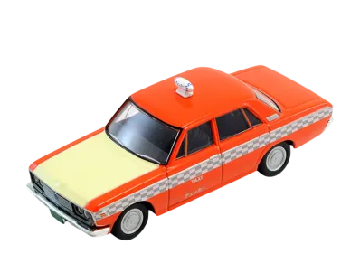 TOMYTEC "TOMICA LIMITED VINTAGE" 1/64 LV-129b Toyopet Crown Taxi (Checker Cab)