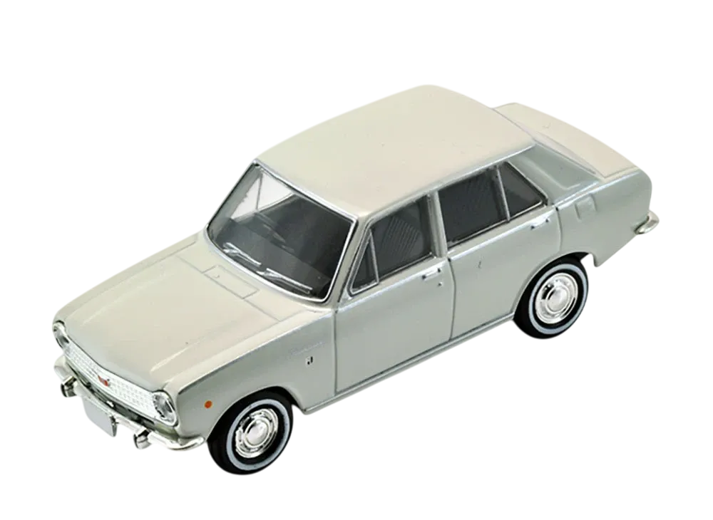 TOMYTEC "TOMICA LIMITED VINTAGE" 1/64 LV-115a Datsun Sunny 1000 4-Door Deluxe (White) 1968 - ¥