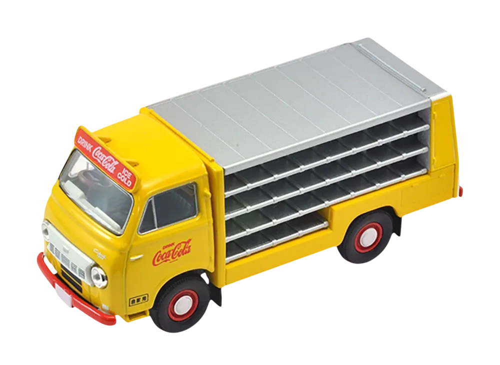 TOMYTEC "TOMICA LIMITED VINTAGE" 1/64 LV-100a Nissan Caball Route Car Coca-Cola (Yellow) - ¥