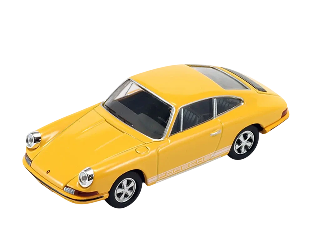 TOMYTEC "TOMICA LIMITED VINTAGE" 1/64 LV-86b Porsche 911S (Yellow) 1968 Model