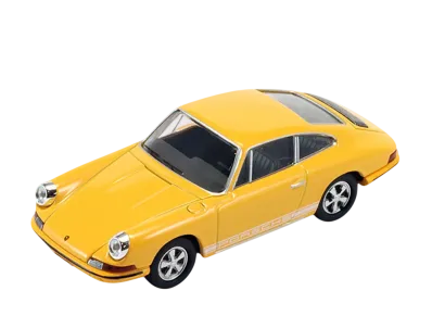 TOMYTEC "TOMICA LIMITED VINTAGE" 1/64 LV-86b Porsche 911S (Yellow) 1968 Model