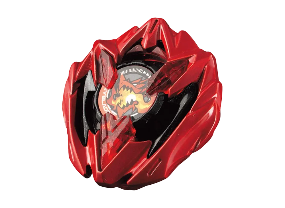 TAKARA TOMY "BEYBLADE X" UX-00 DRANBUSTER 1-60A METAL COAT: RED CoroCoro Comic May Issue Silver Peeling