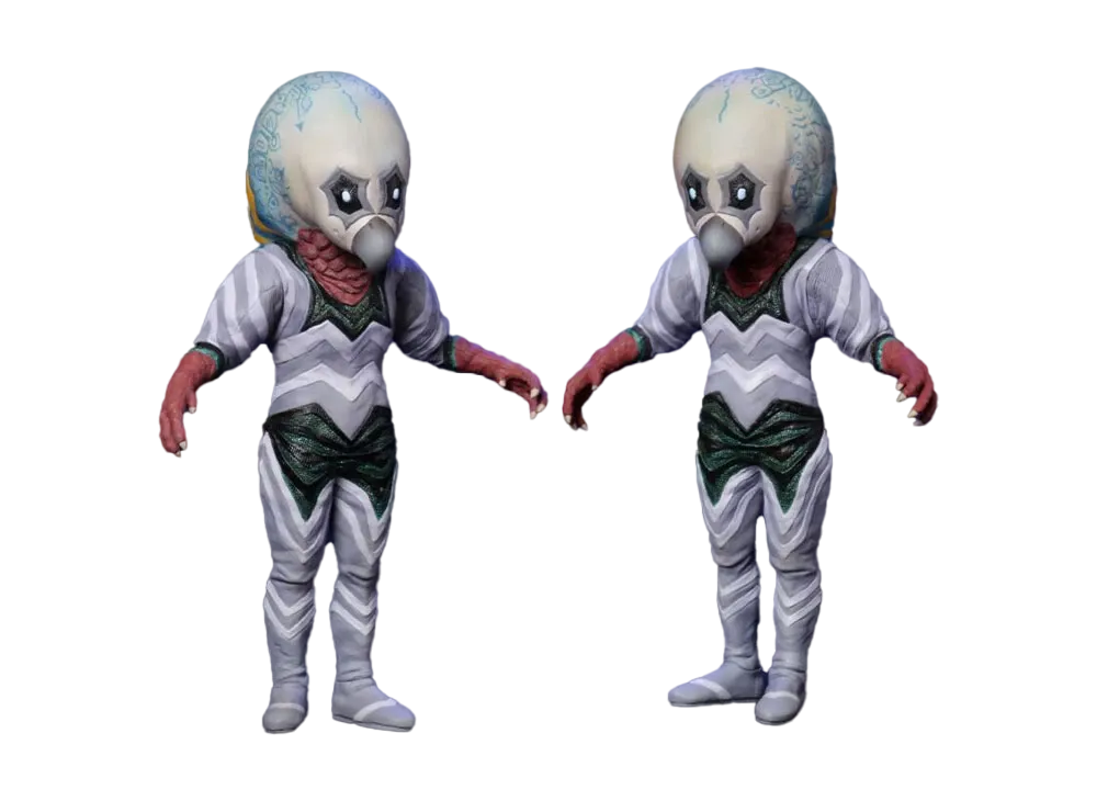 XPLUS "Daikaiju series" -Ultraseven- Alien Guts Clone Set Night Color Ver.