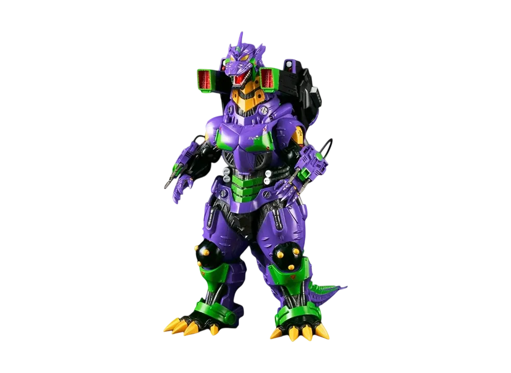 XPLUS "Toho Daikaiju series" -Godzilla vs. Evangelion- Type 3 Kiryu (2002) Heavily armed type Eva Unit 01 color