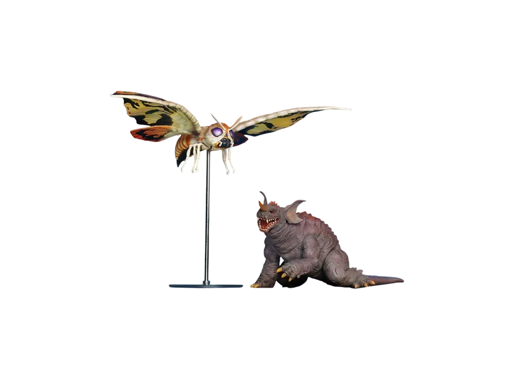 エクスプラス 東宝大怪獣シリーズ ゴジラ モスラ キングギドラ 大怪獣総攻撃 モスラ(2001)&バラゴン(2001) 激闘カラーVer.