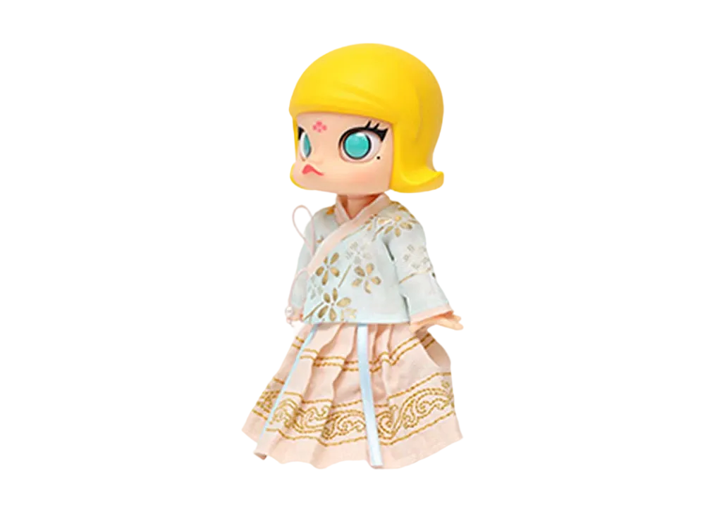 POP MART "BJD" MOLLY Chinese style pink skirt