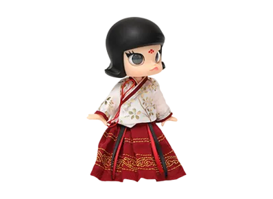POP MART "BJD" MOLLY Chinese style red skirt