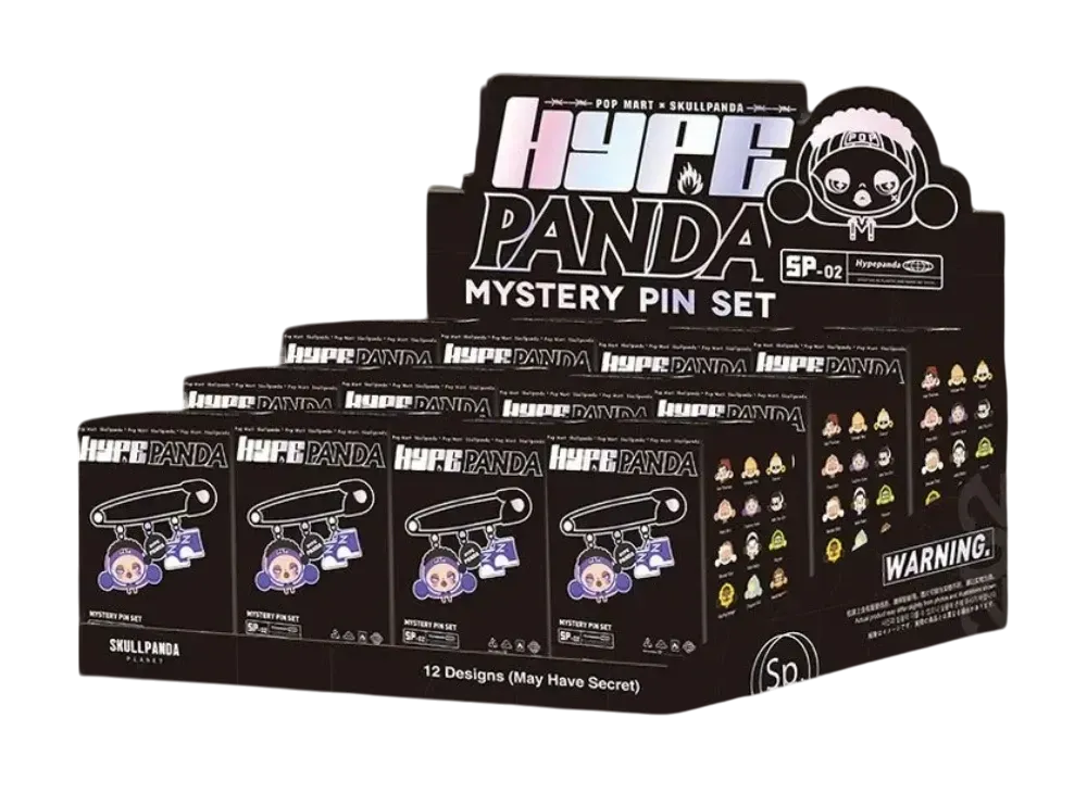 POP MART SKULLPANDA HYPEPANDA MYSTERY PIN SET Series [Assortment Box]