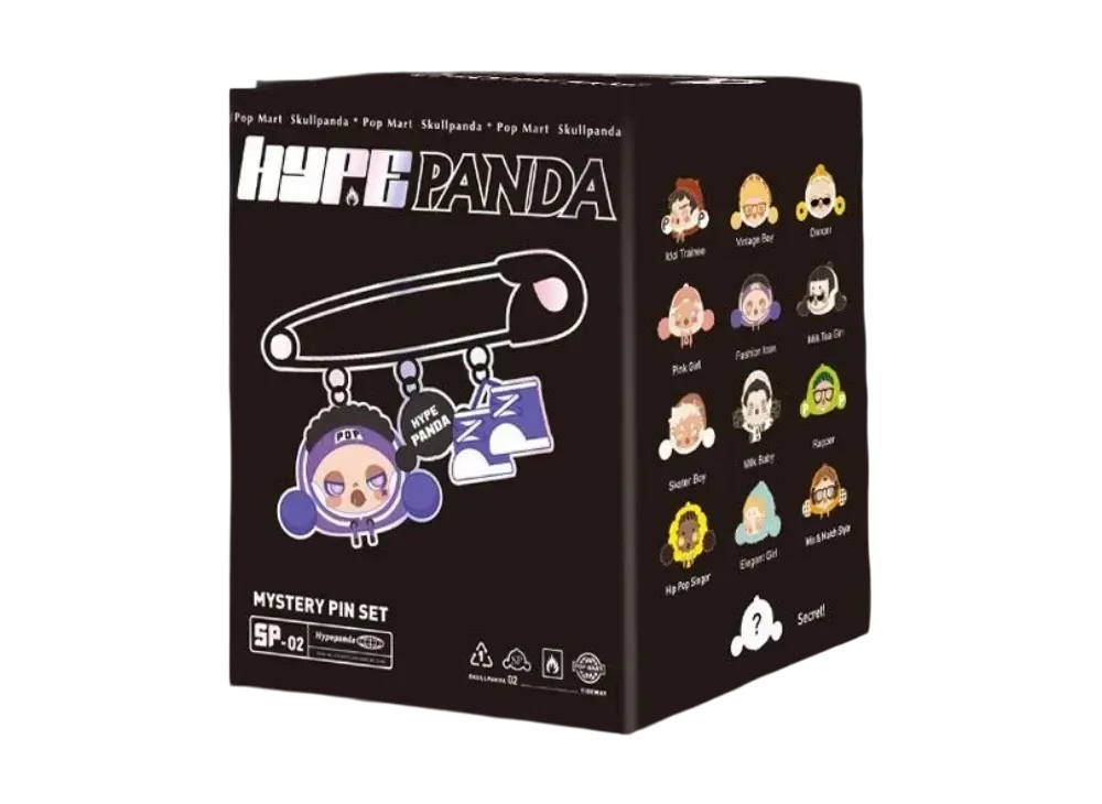 POP MART SKULLPANDA HYPEPANDA MYSTERY PIN SET Series [Piece]