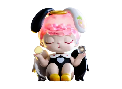 POP MART "Figurine" BUNNY BLACK & WHITE ANGEL big size