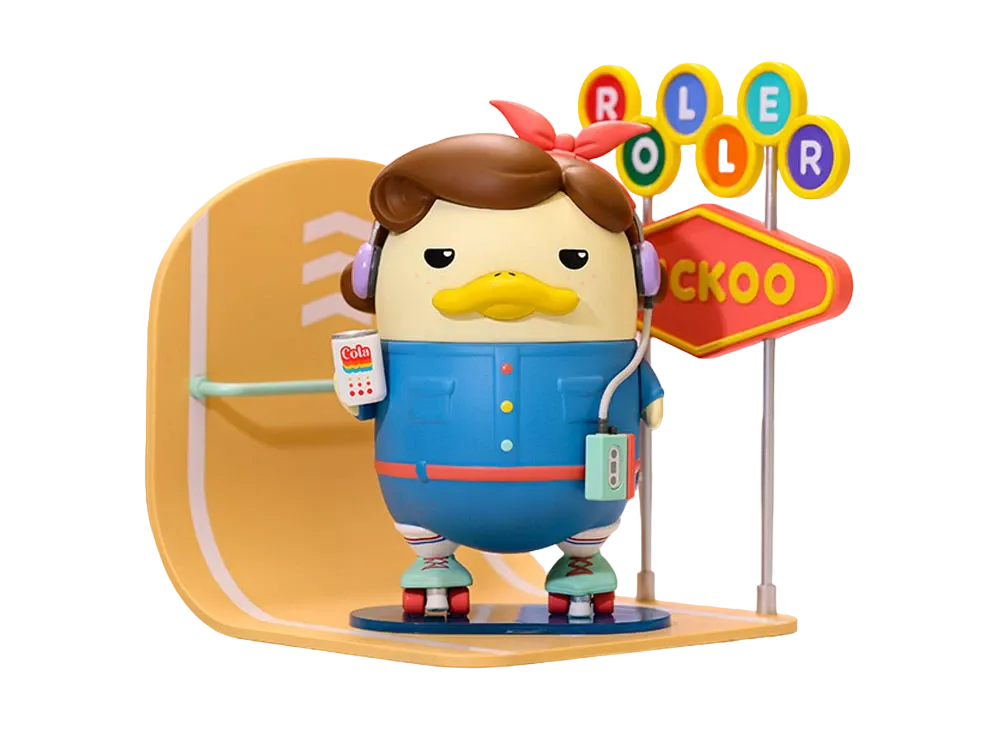 POP MART "Figurine" DUCKOO roller skates big size