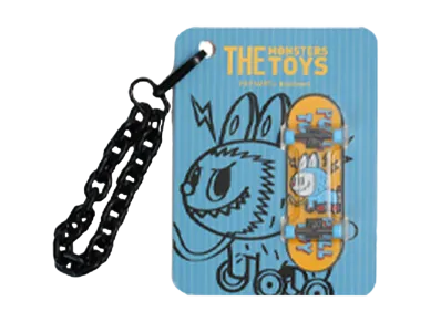 POP MART LABUBU The Monsters Finger Skateboard Badge