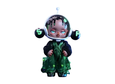 POP MART "Figurine" SKULLPANDA OOTD Green Field Big Size