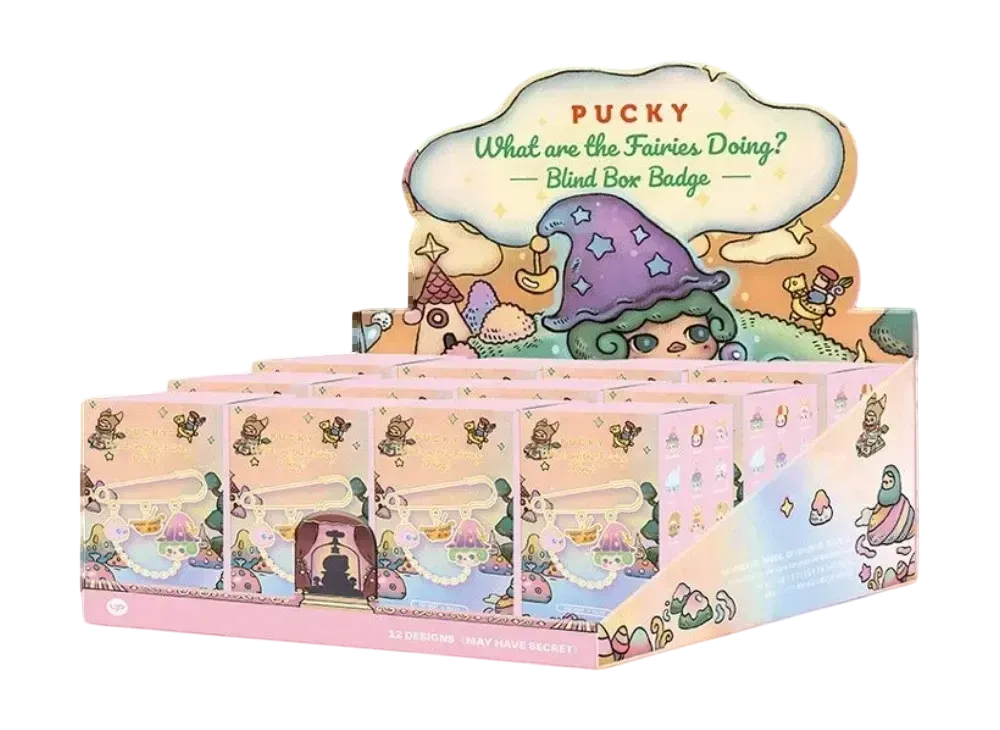 POP MART PUCKY What are you doing? Series Brooch Pin [Assortment Box]