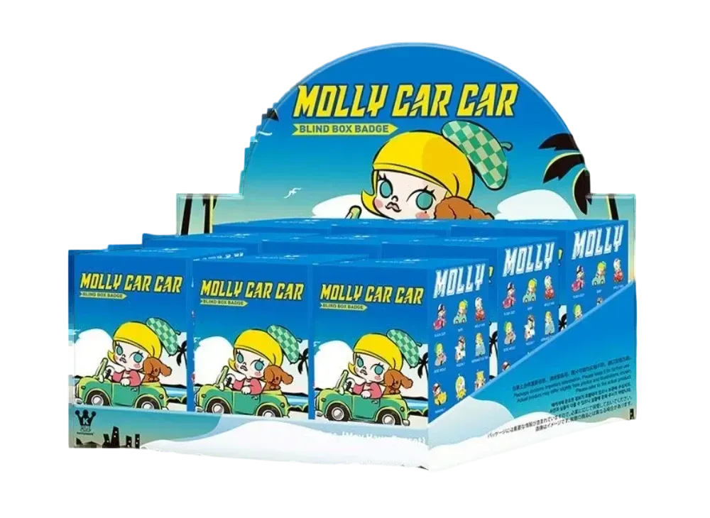 POP MART MOLLY CAR CAR Series Pin Badge [Assortment Box]