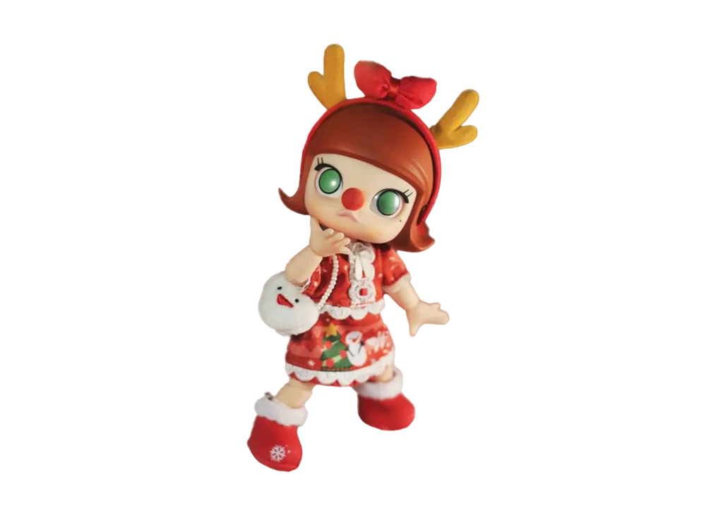 POP MART "BJD" MOLLY Christmas Reindeer Action Figure