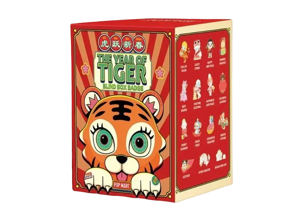 POP MART THE YEAR OF TIGER Series Pin Badge [Piece]