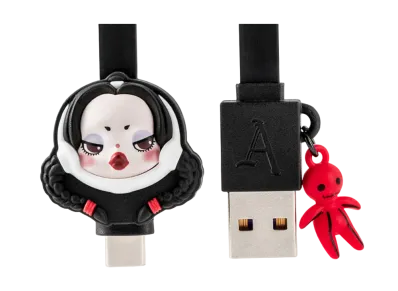 POP MART SKULLPANDA x THE ADDAMS FAMILY Series TYPE-C Cable