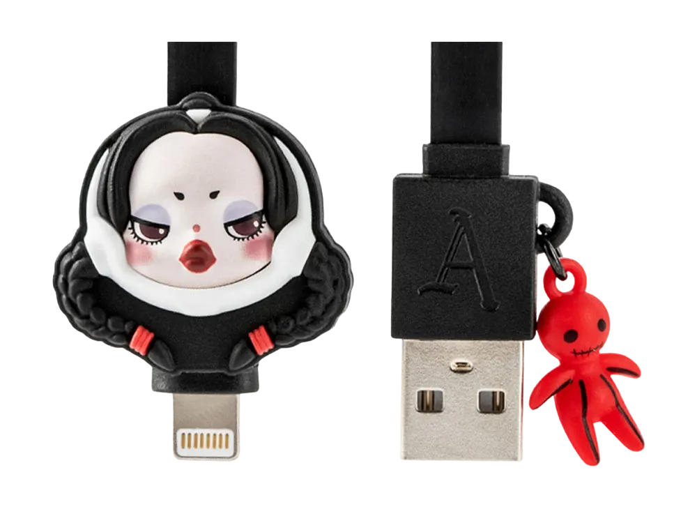 POP MART SKULLPANDA x THE ADDAMS FAMILY Series iPhone Cable