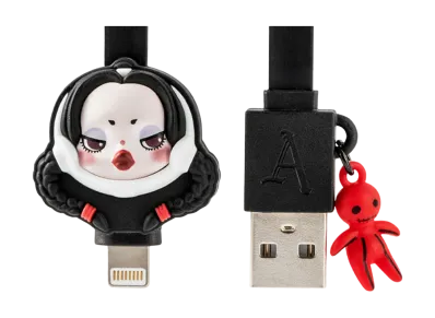 POP MART SKULLPANDA x THE ADDAMS FAMILY Series iPhone Cable