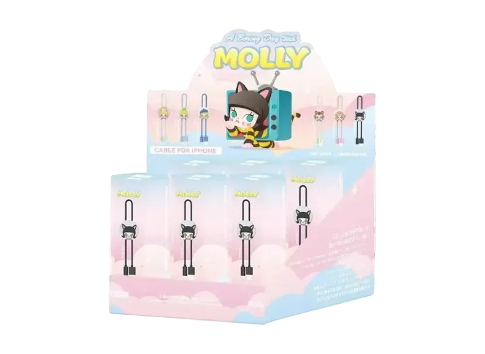 POP MART MOLLY Boring Day Series iPhone Cable [Assortment Box]