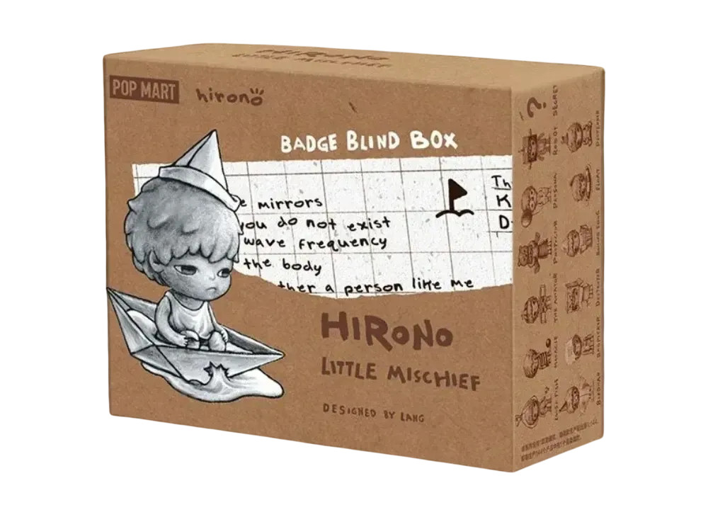 POP MART HIRONO Mischievous Series Pin Badge [Piece]
