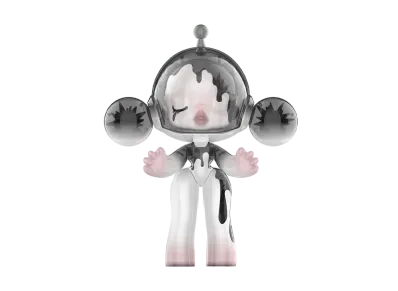 POP MART "MEGA COLLECTIONS" 1000% alpha SKULLPANDA BETWEEN LIGHT AND DARK