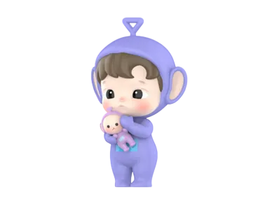 POP MART "Figurine" HACIPUPU x Teletubbies Tinky Winky Big Size