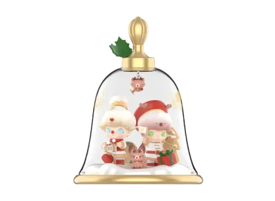 POP MART DIMOO Christmas Bell scene set