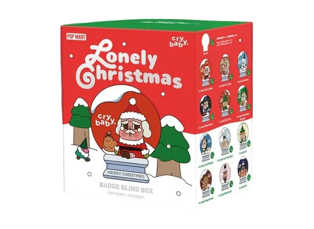 POP MART Crybaby Lonely Christmas Series Magnetic Badge [Piece]