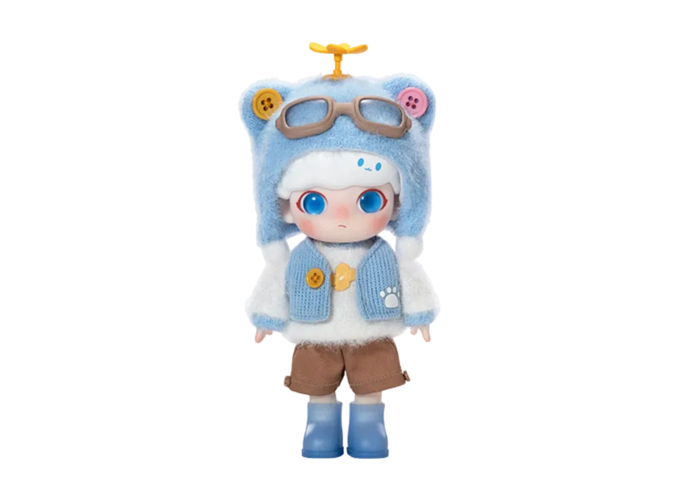 POP MART "BJD" DIMOO Pilot Bear Action Figure