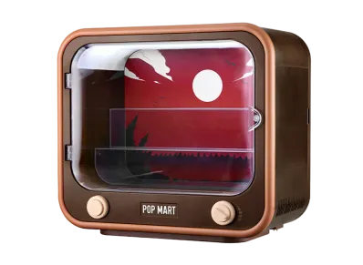 POP MART DIMOO No One's Gonna Sleep Tonight TV Set Luminous Container Box