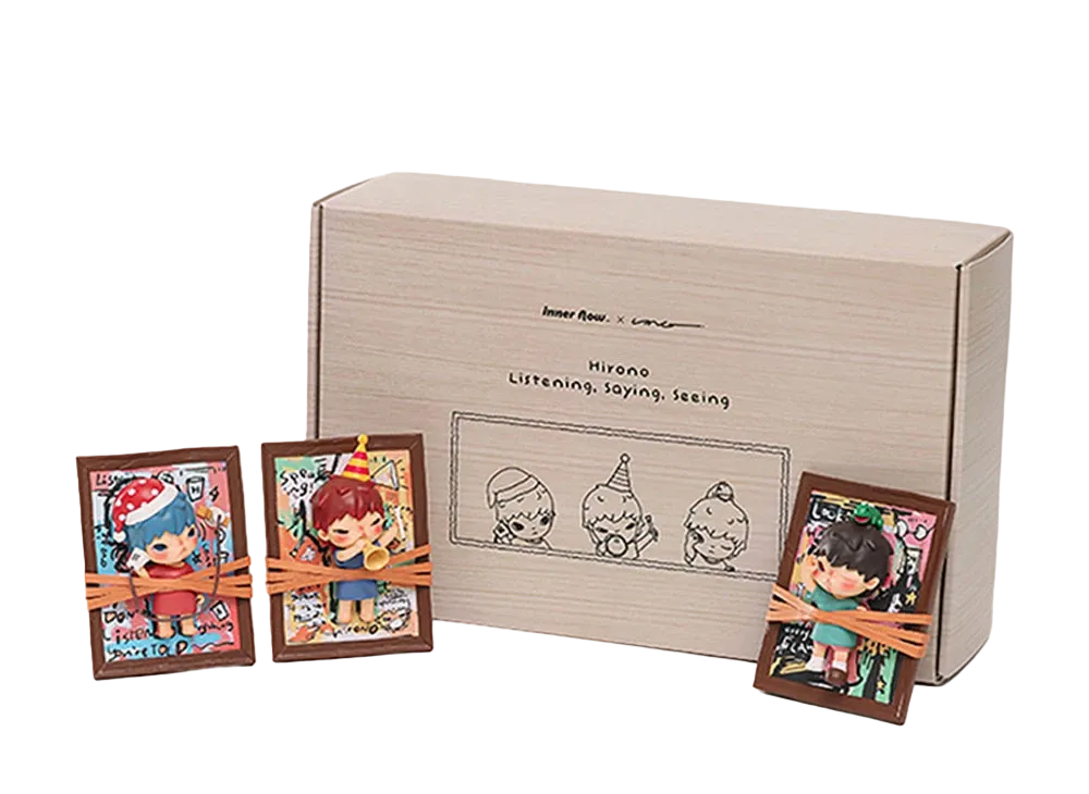 POP MART "Figurine" HIRONO Listening Saying Seeing Figure Set