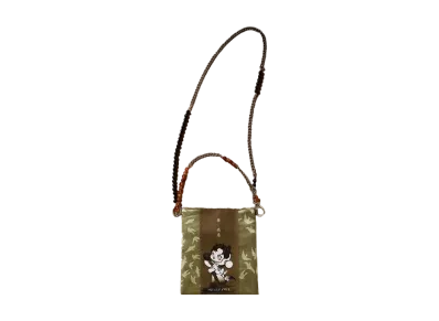 POP MART SKULLPANDA The Ink Plum Blossom Beaded Strap Mini Bag