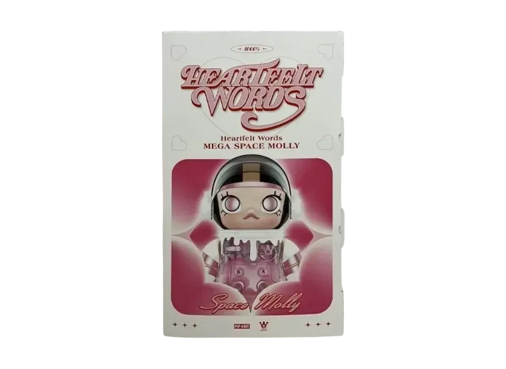 POP MART "MEGA COLLECTIONS" 1000% SPACE MOLLY Heartfelt Words